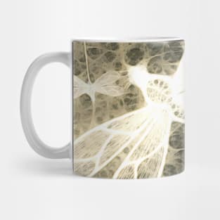 Textured dragonflies in beige Mug
